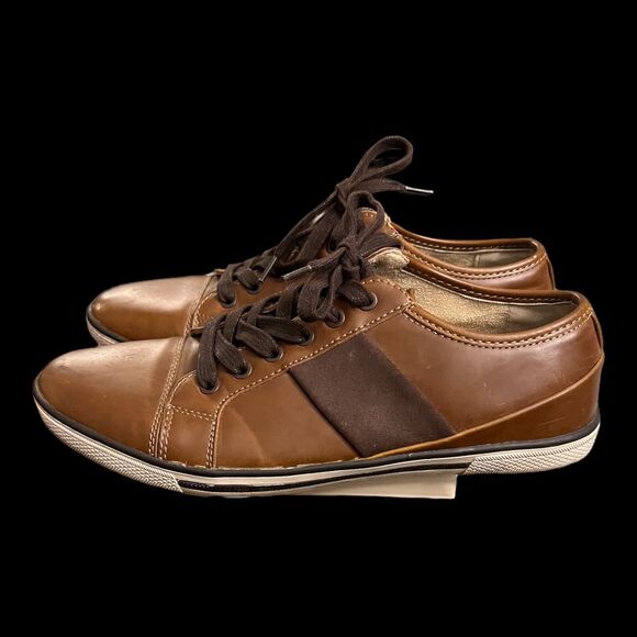 Unlisted by Kenneth Cole Men's Crown Brown Lace Up Sneaker Mens Size 9 MED - Picture 3 of 10